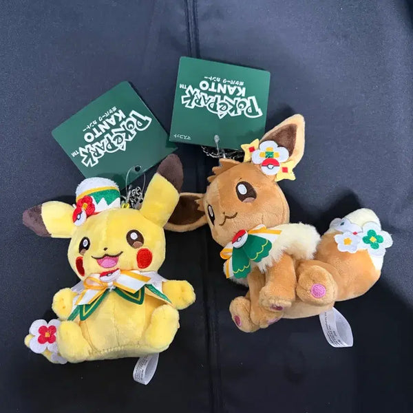 [BUNJANG] Pokemon Pokepark Kanto Carnival Eevee Pikachu Doll Keyring / 포켓몬스터 포케파크 칸토 카니발 이브이 피카츄 인형 키링 새상품