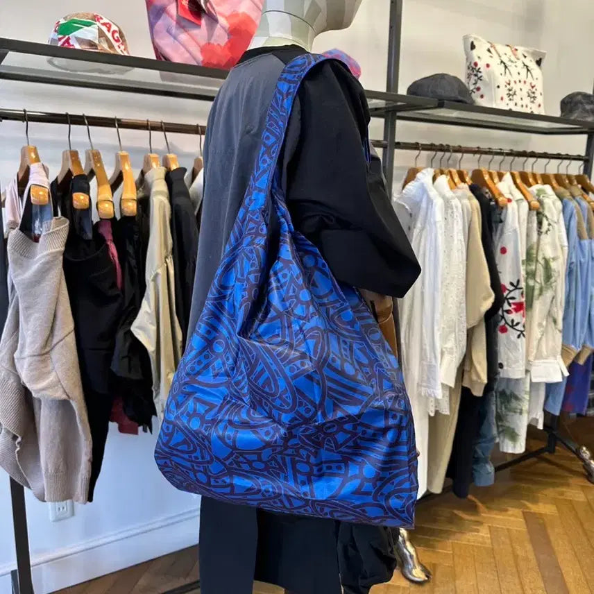 [BUNJANG] Vivienne Westwood Orb Eco Bag Blue / 비비안웨스트우드 ORB 에코백 블루 미사용