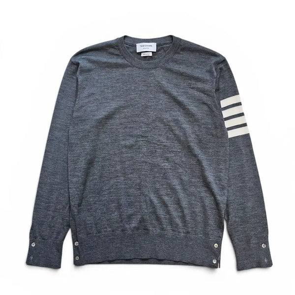 [BUNJANG] Thom Browne Men's Grey Knit Sweater Size 4 / 톰브라운 남성 그레이 4 톰브라운 니트