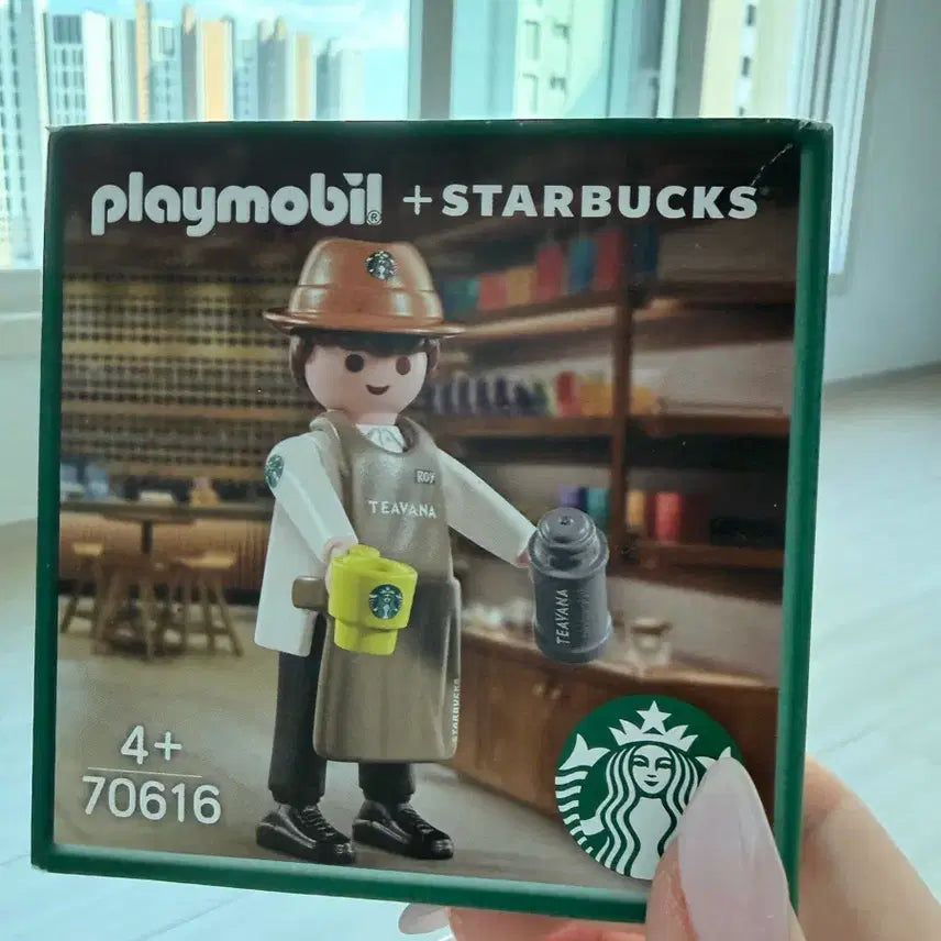 [BUNJANG] Playmobil Starbucks Collaboration Figure 70616 Partner Roy / 플레이모빌 스타벅스 콜라보 피규어 70616파트너로이
