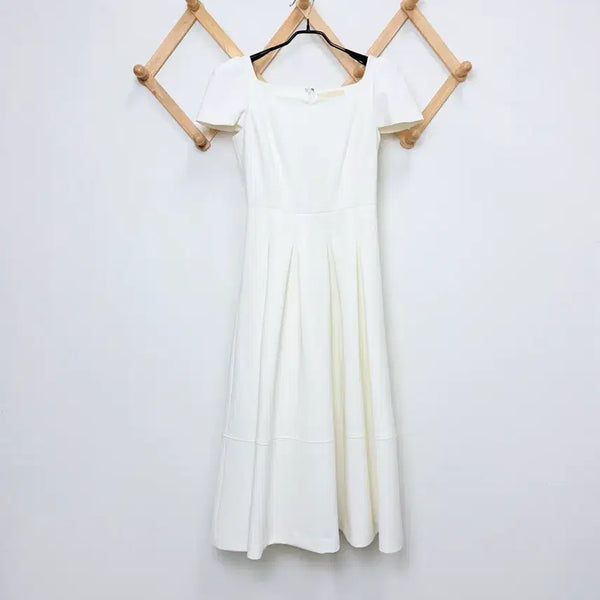 [BUNJANG] Flowoom Heart Neck Puff Dress / 플로움 하트넥 퍼프 원피스