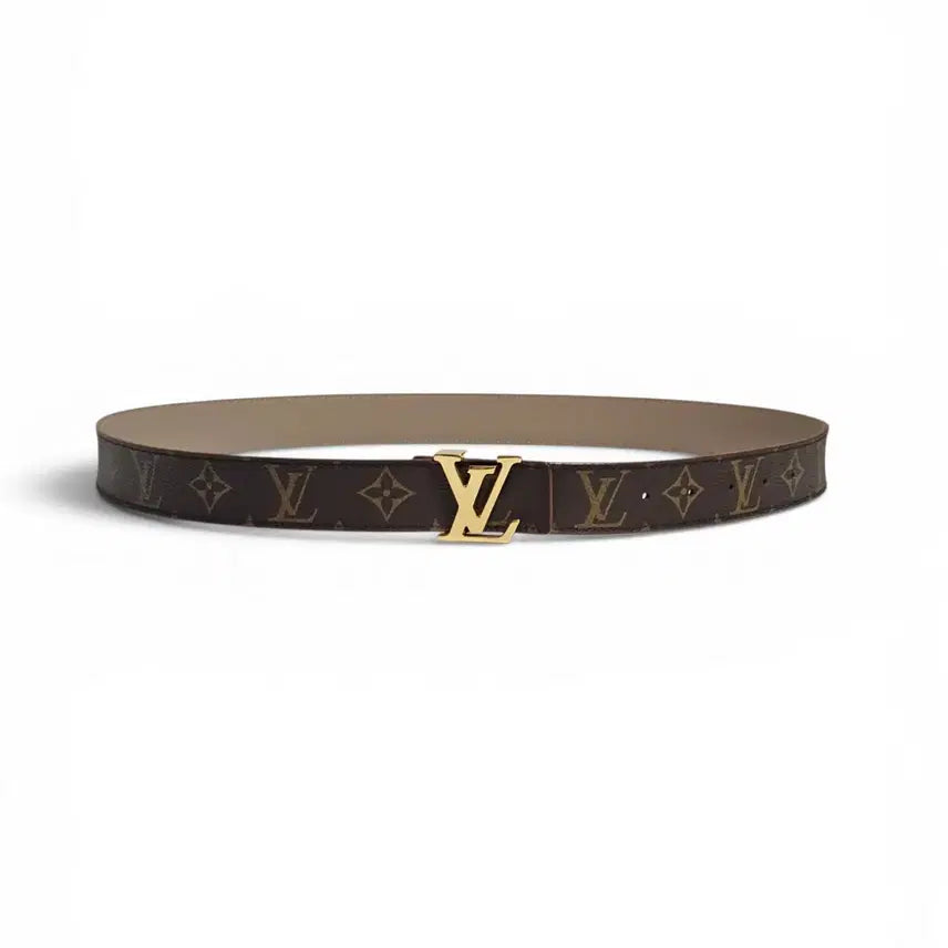 [BUNJANG] Louis Vuitton Women's LV Monogram Gold-Tone Buckle Belt 90/36 / 루이비통 여성 LV모노그램 금장 90/36 루이비통 벨트