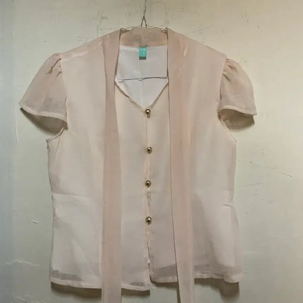 [BUNJANG] Tie-Blouse / 타이블라우스