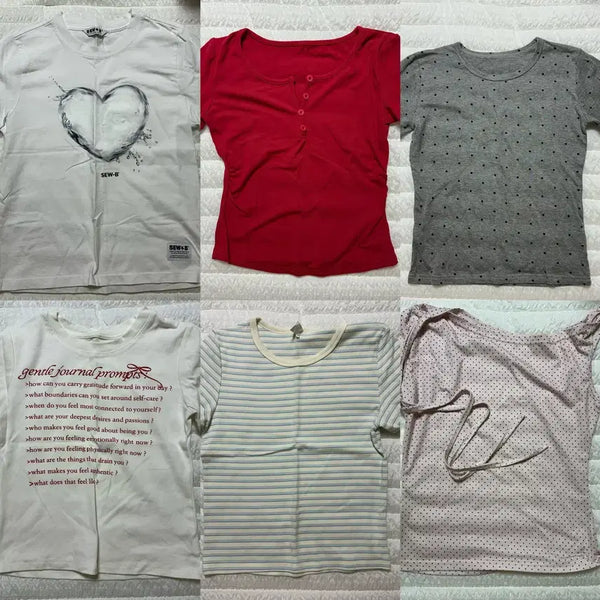 [BUNJANG] Crop T-Shirt / 크롭반팔티셔츠