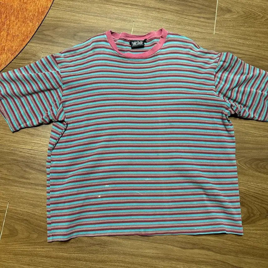 [BUNJANG] Vintage 90s USA Made Striped Border T-Shirt / 90s made in usa 빈티지 보더티셔츠 스트라이프 단가라