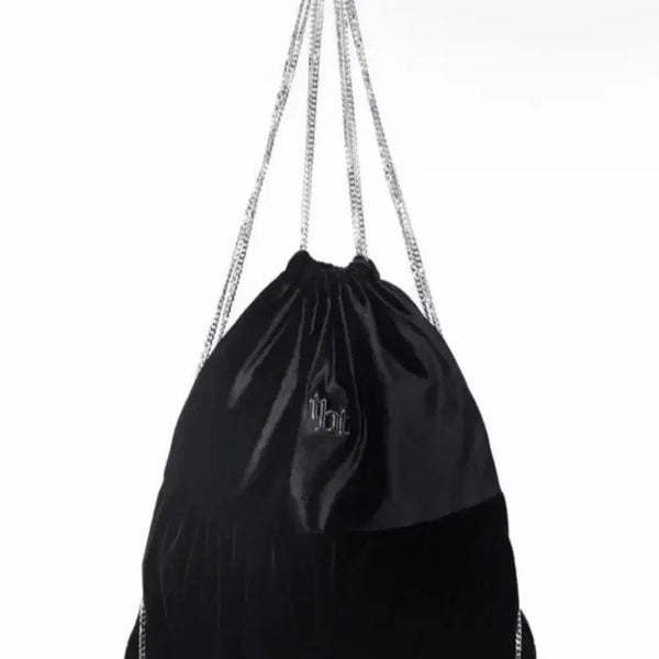 [BUNJANG] Threetimes Velvet Chain Backpack / threetimes 벨벳 체인 백팩