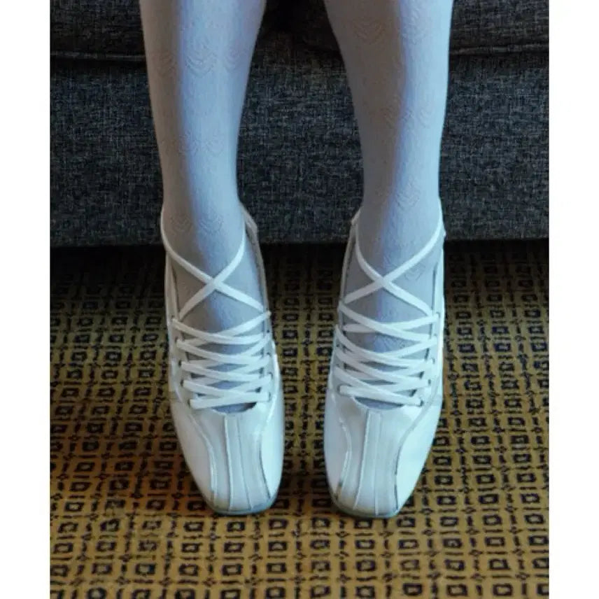 [BUNJANG] Rockfish Weatherwear Bliss Laceup Sneakers / 락피쉬 발레리나 슈즈 스니커 리본 BLISS LACEUP SNEAKERS