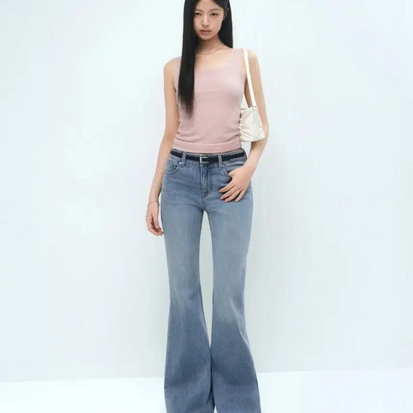 [BUNJANG] Musinsa Standard Women's Low Rise Slim Flare Denim Pants / (새상품) 무신사스탠다드 부츠컷 우먼즈 로 라이즈 슬림 플레어 데님 팬츠