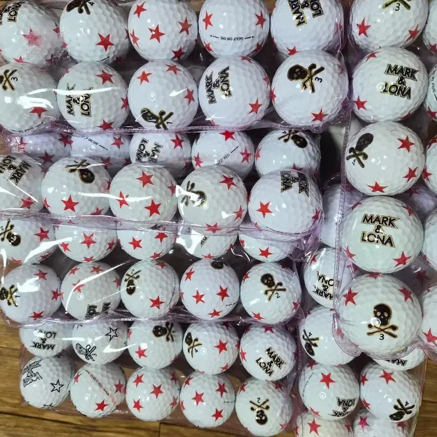 [BUNJANG] Mark &ロナ Lost Ball 60 pcs Golf Balls / 마크앤로나 로스트볼 60알 깔끄미 필드용