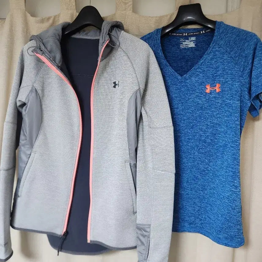 [BUNJANG] Under Armour Hoodie/T-Shirt Set / 언더아머 후드/티셔츠