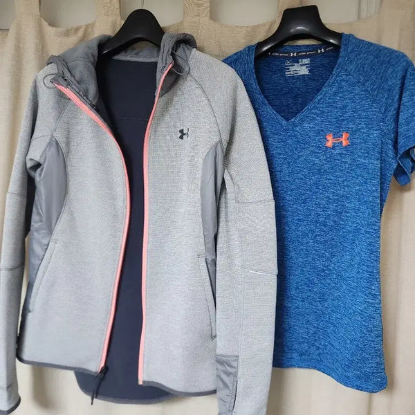 [BUNJANG] Under Armour Hoodie/T-Shirt Set / 언더아머 후드/티셔츠
