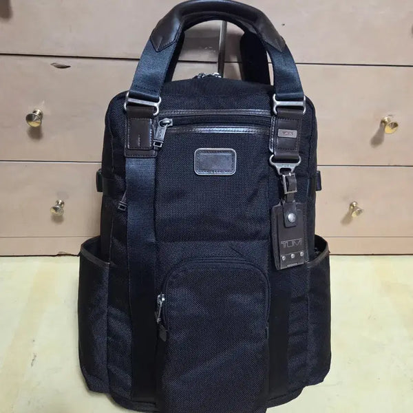 [BUNJANG] TUMI Alpha Bravo Lejeune Backpack Black Ballistic Nylon Leather / 투미 정품 알파브라보 르준 백팩