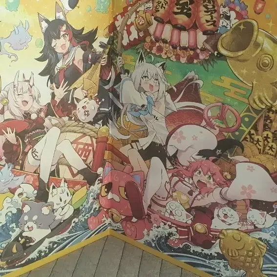 [BUNJANG] Hololive Yamato Fantasia Booklet Folding Screen Mikochi, Fubuki, Mio / 전시x 홀로라이브 야마토 판타지아 책자병풍 미코 후부키 미오