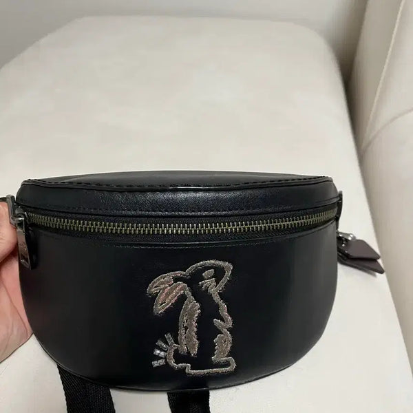[BUNJANG] Coach Selena Gomez Collaboration Belt Bag Black / 코치 벨트백