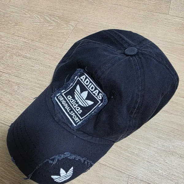[BUNJANG] Adidas 90s Vintage Distressed Washed Ball Cap / 아디다스 90s 데미지 워싱 빈티지 볼캡 모자