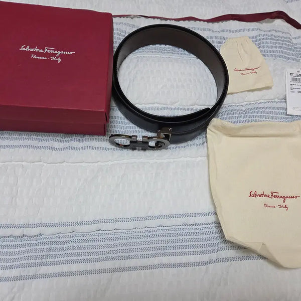 [BUNJANG] Salvatore Ferragamo Double Gancini Reversible Belt / ferragamo 더블 간치니 리버시블 벨트 안자른 새상품(정가품 확인)