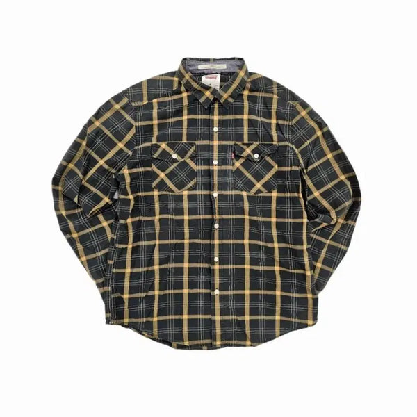 [BUNJANG] Levi's Classic Western Check Long-Sleeve Shirt M (95) / [M] 리바이스 정품 클래식 웨스턴 체크 긴팔 셔츠