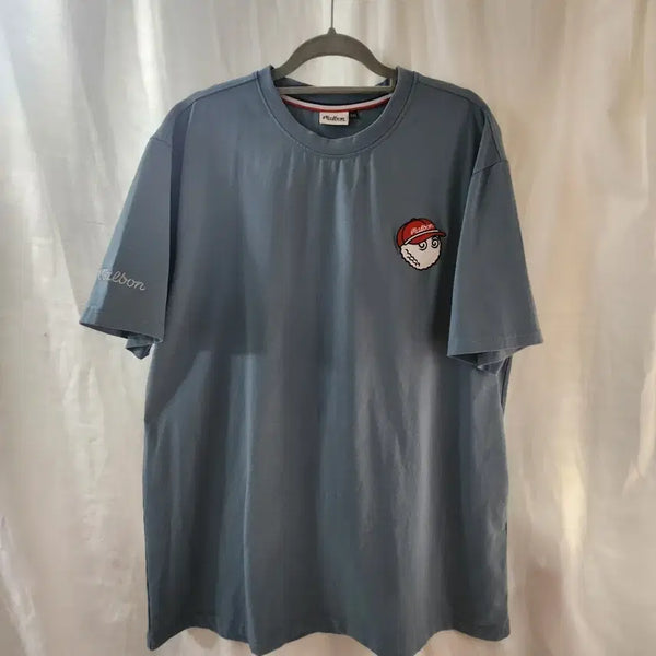 [BUNJANG] Malbon Golf Wear Pinkball Character T-shirt / 말본 골프웨어 반팔티 핑크볼 캐릭터 2XL