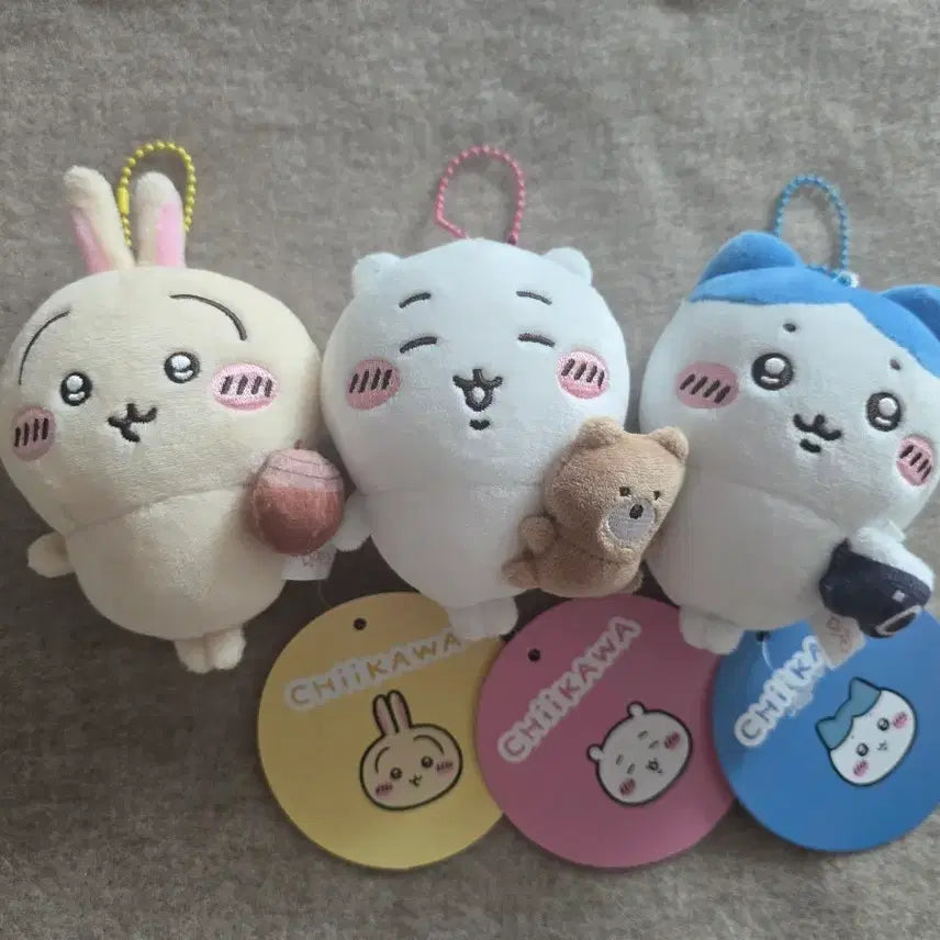[BUNJANG] CheeKaiWa Stress Ball Keychain Set (Usagi, Chiikawa, Hachiware) / 먼작귀 스트레스볼 키링 3종 (우사기, 치이카와, 하치와레)