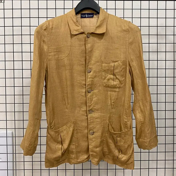 [BUNJANG] 80s Polo Ralph Lauren Linen Chore Jacket / <L> 80s 폴로 랄프로렌 에스에치 린넨 초어 자켓