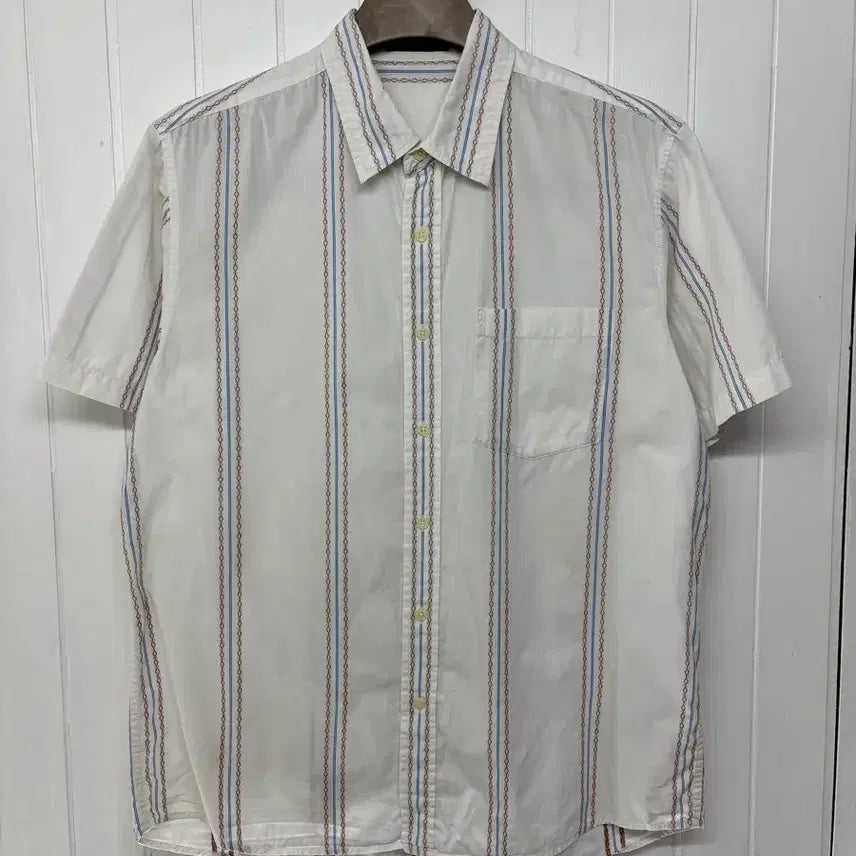 [BUNJANG] TBJ Men's Ethnic Short Sleeve Shirt Size 100 / TBJ 에스닉 반팔셔츠 남성100 ㅡ0630