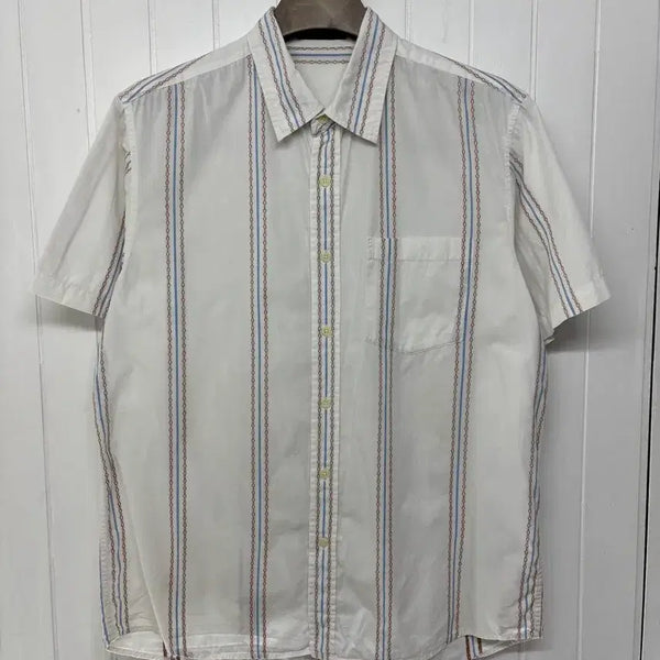 [BUNJANG] TBJ Men's Ethnic Short Sleeve Shirt Size 100 / TBJ 에스닉 반팔셔츠 남성100 ㅡ0630