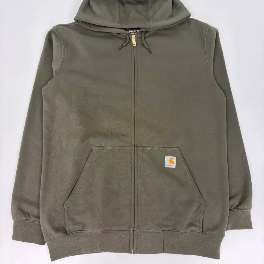 [BUNJANG] Carhartt Midweight Hooded Zip-Up Sweatshirt - Moss / [정품] 칼하트 미드웨이트 후드 집업 모스