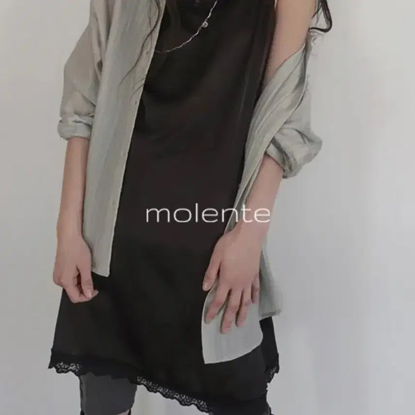 [BUNJANG] Morent Daphne Lace Satin Midi Dress / 모렌트 다프네 레이스 새틴 미디 원피스