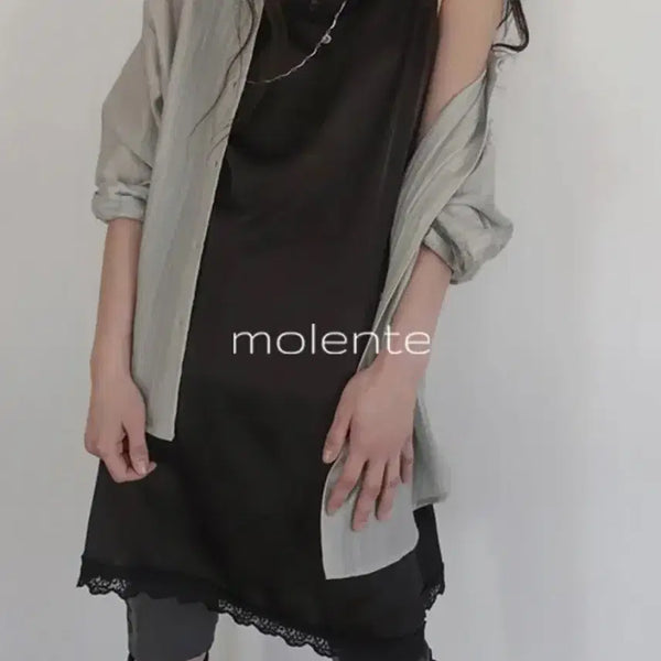 [BUNJANG] Morent Daphne Lace Satin Midi Dress / 모렌트 다프네 레이스 새틴 미디 원피스