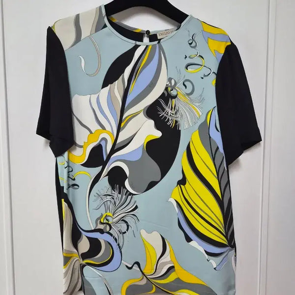 [BUNJANG] Emilio Pucci Pattern Short Sleeve T-Shirt / 에밀리오 푸치 패턴 반팔 티셔츠