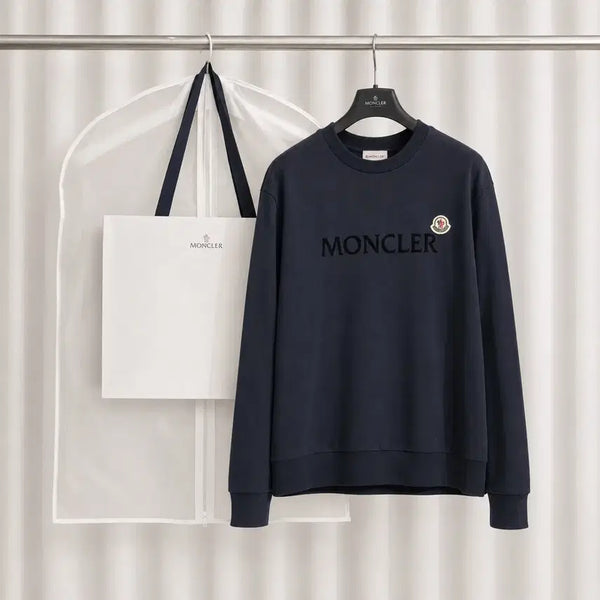 [BUNJANG] Moncler Patch Logo Sweatshirt XL / [S] [새상품급] 몽클레어 와펜 패치 맨투맨 XL