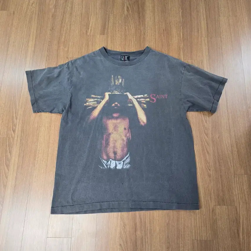 [BUNJANG] Saint Michael We Live In Hell Short Sleeve T-Shirt XL / (XL) 세인트미카엘 투팍 we live in hell 반팔 티셔츠