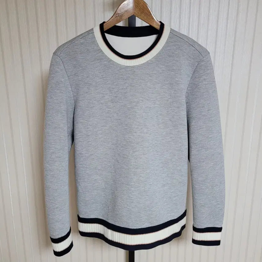 [BUNJANG] Time Homme Grey Neoprene Sweatshirt / [95] 타임옴므 그레이 네오프렌 맨투맨