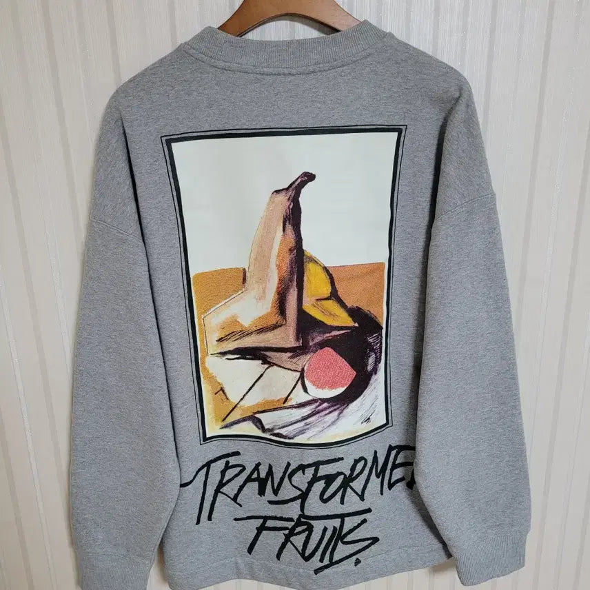 [BUNJANG] System Homme X Kwon Chul-hwa Grey Oversized Sweatshirt / 시스템옴므 X 권철화 그레이 오버핏 맨투맨 100