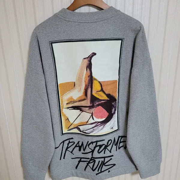 [BUNJANG] System Homme X Kwon Chul-hwa Grey Oversized Sweatshirt / 시스템옴므 X 권철화 그레이 오버핏 맨투맨 100