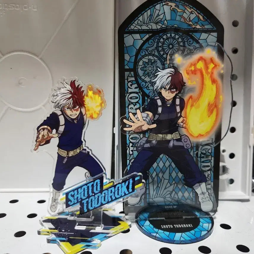 [BUNJANG] My Hero Academia Todoroki Shoto Staind Glass Acrylic Stand Bundle Set / 일괄) 히로아카 나히아 토도로키 쇼토 스테인드 글라스 아크릴 스탠드