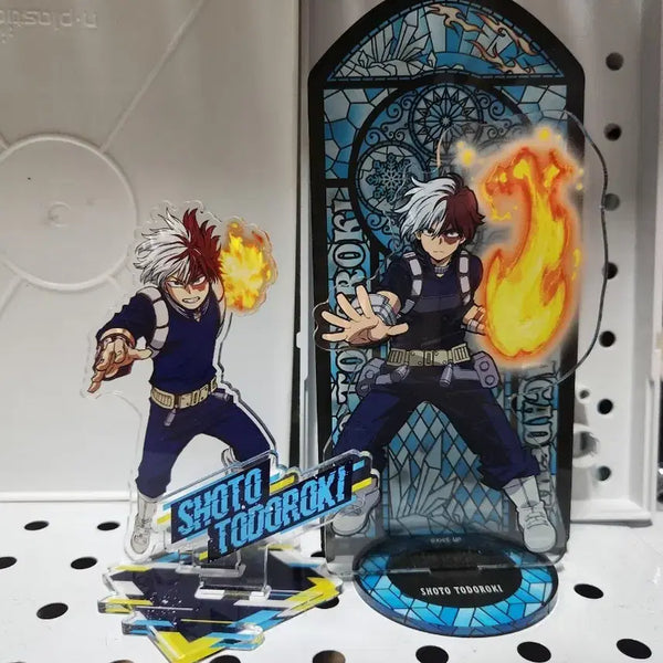 [BUNJANG] My Hero Academia Todoroki Shoto Staind Glass Acrylic Stand Bundle Set / 일괄) 히로아카 나히아 토도로키 쇼토 스테인드 글라스 아크릴 스탠드