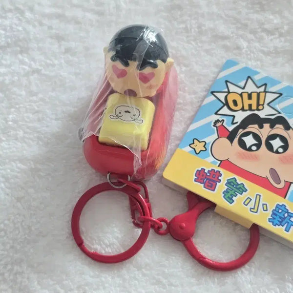 [BUNJANG] Crayon Shin-chan Shin-chan 2-Hole Keyring Figure / 짱구는 못말려 짱구 키캡 키링