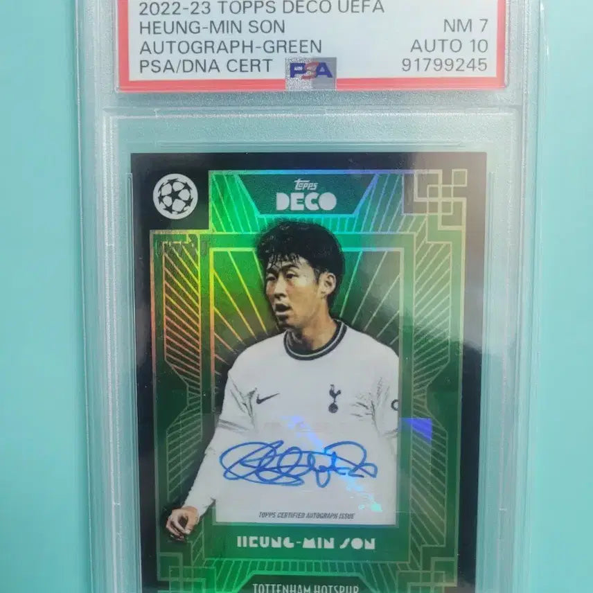 [BUNJANG] Son Heung-min Autograph Tops Green Card Limited Edition / 손흥민오토 한정