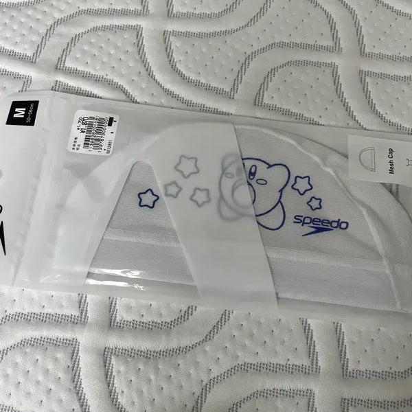[BUNJANG] Speedo Kirby White Mesh Swim Cap / 스피도 커비 화이트 메쉬수모