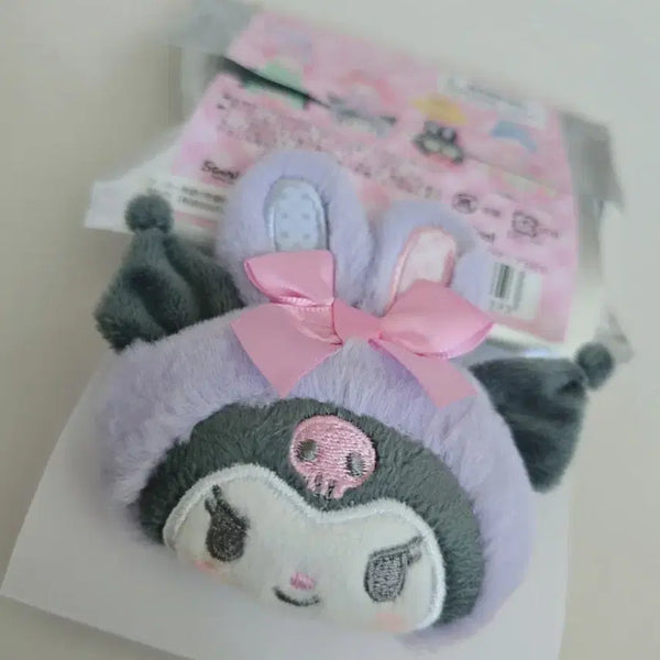[BUNJANG] Sanrio Kuromi Secret Hair Clip Spring Rabbit / 산리오 시크릿 헤어 클립 스프링 래빗 쿠로미