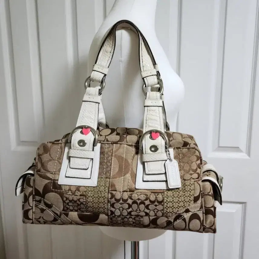 [BUNJANG] Coach Soho Patchwork Boston Bag / 상태굿)코치 소호 패치워크 보스턴백