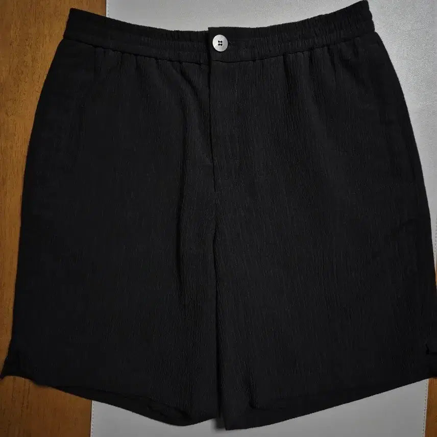[BUNJANG] Solid Homme Crinkle Pleats Shorts Black / 솔리드옴므 크링클 플리츠 쇼츠 32 블랙