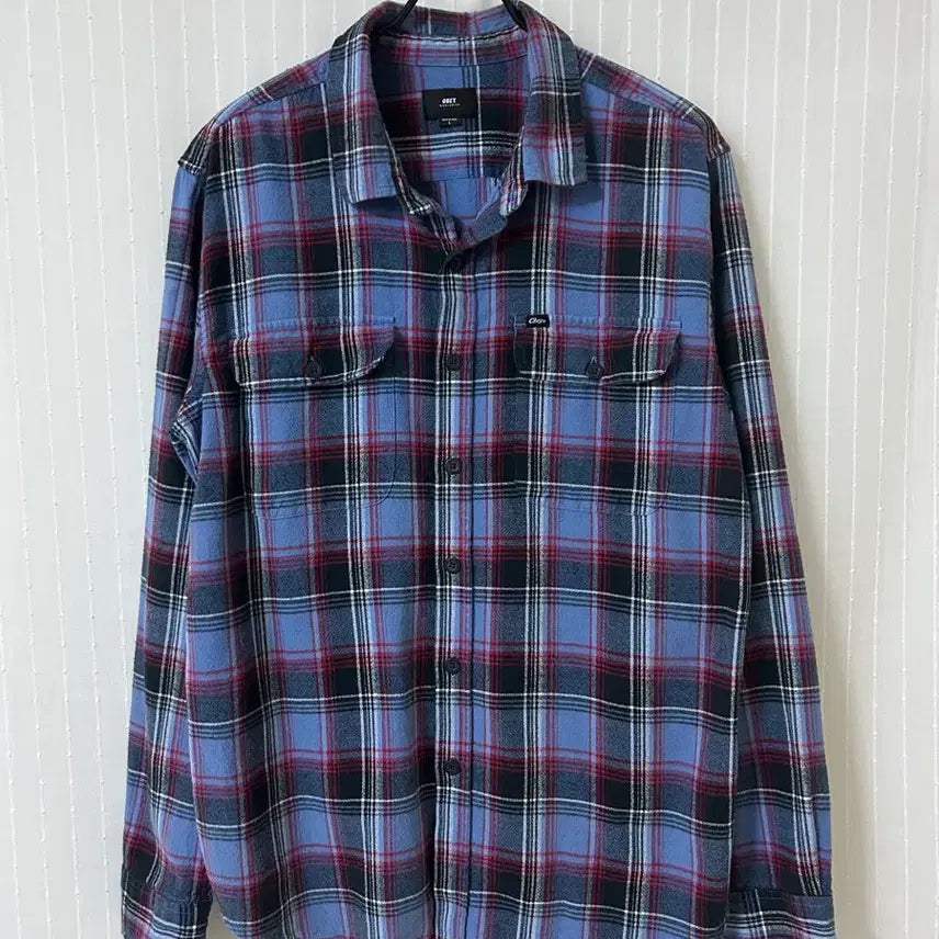 [BUNJANG] Obey Flannel Checkered Shirt L / 오베이 obey 플란넬 체크셔츠 L