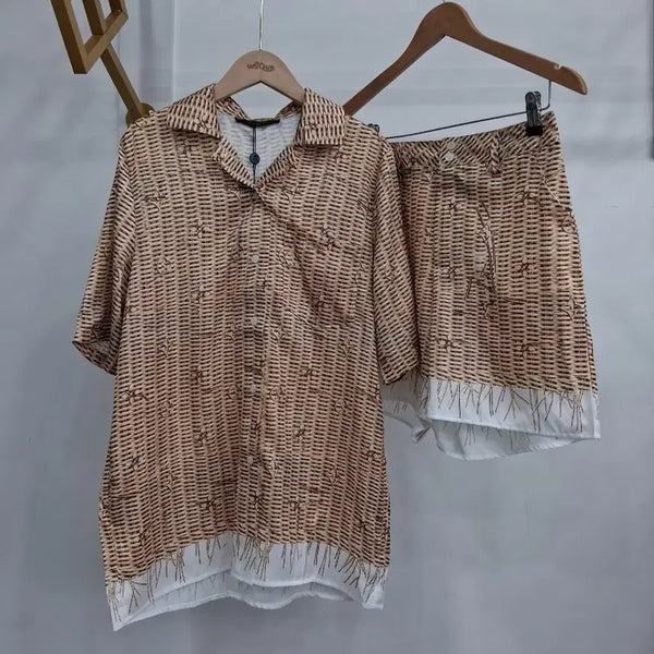 [BUNJANG] Wyatt Snap Shirt and Shorts Set / 와이어트냅 셔츠 반바지 세트