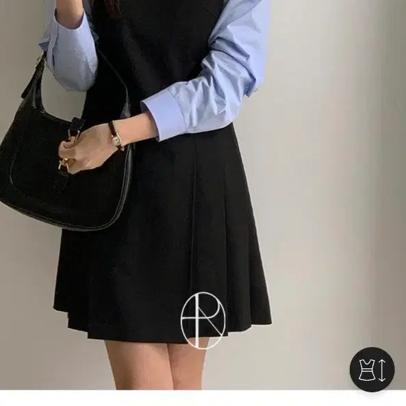 [BUNJANG] Pure Da Kint Pleats Midi Dress / 퓨어다 킨트 플리츠 미디 원피스