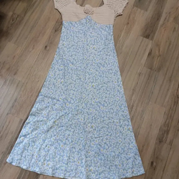 [BUNJANG] RIXO Sardinia Floral Long Dress (Size S) / RIXO 영국 샤르데냐 플로럴 롱원피스 S