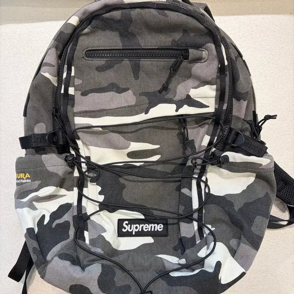 [BUNJANG] Supreme Cordura Snow Camo Backpack / 슈프림 코듀라 스노우 카모 백팩