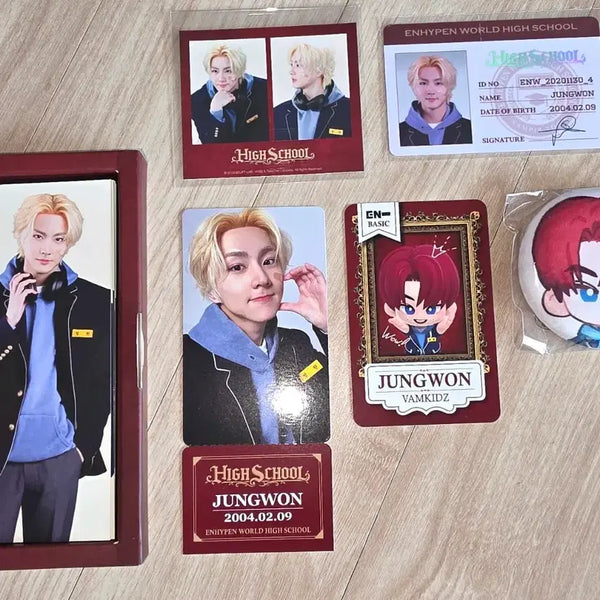 [BUNJANG] Enhypen Heeseung High School Photocard Set / 엔하이픈월드 정원 하이스쿨