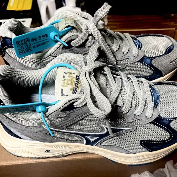 [BUNJANG] Mizuno Racer S Grey Navy D1GH223527 (Size 250) / 미즈노 레이서 S 그레이 네이비 D1GH223527 (250)